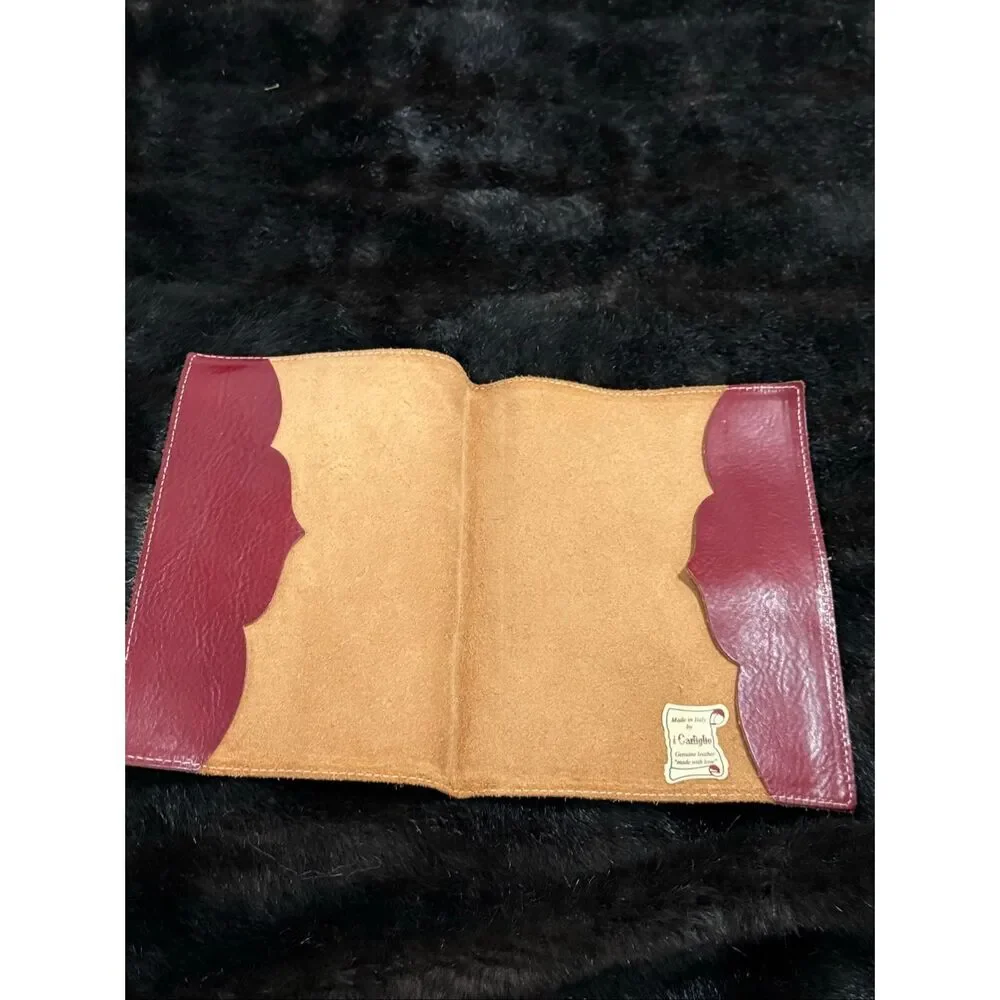 Leather Home Office Planner - Red